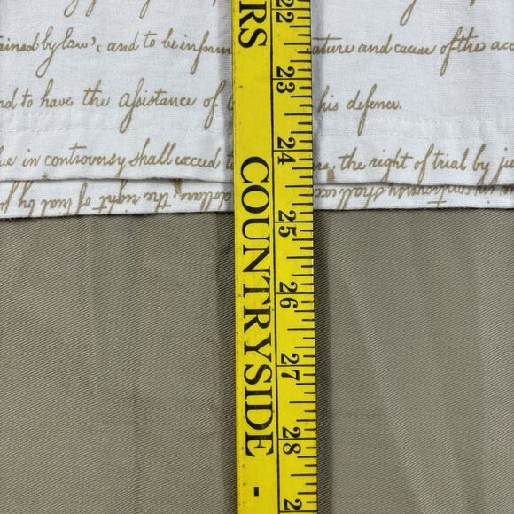 Cotton Traders Sport Polo Shirt MED Declaration Of Independence All Over Print - Picture 15 of 15